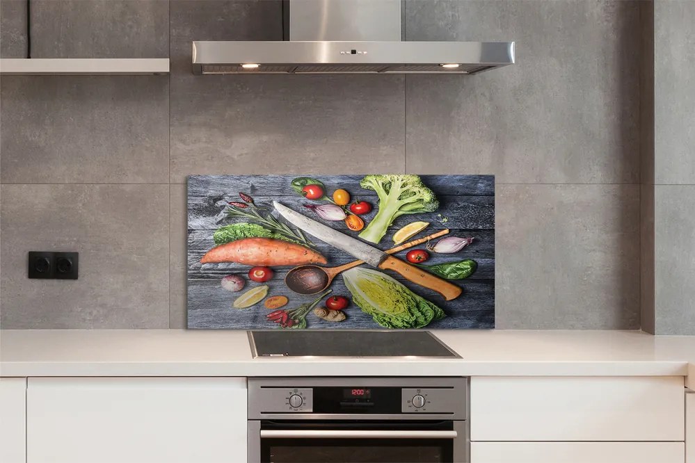 Panel nad Blat Kuchenny Przygotowanie Warzywnego Posiłku