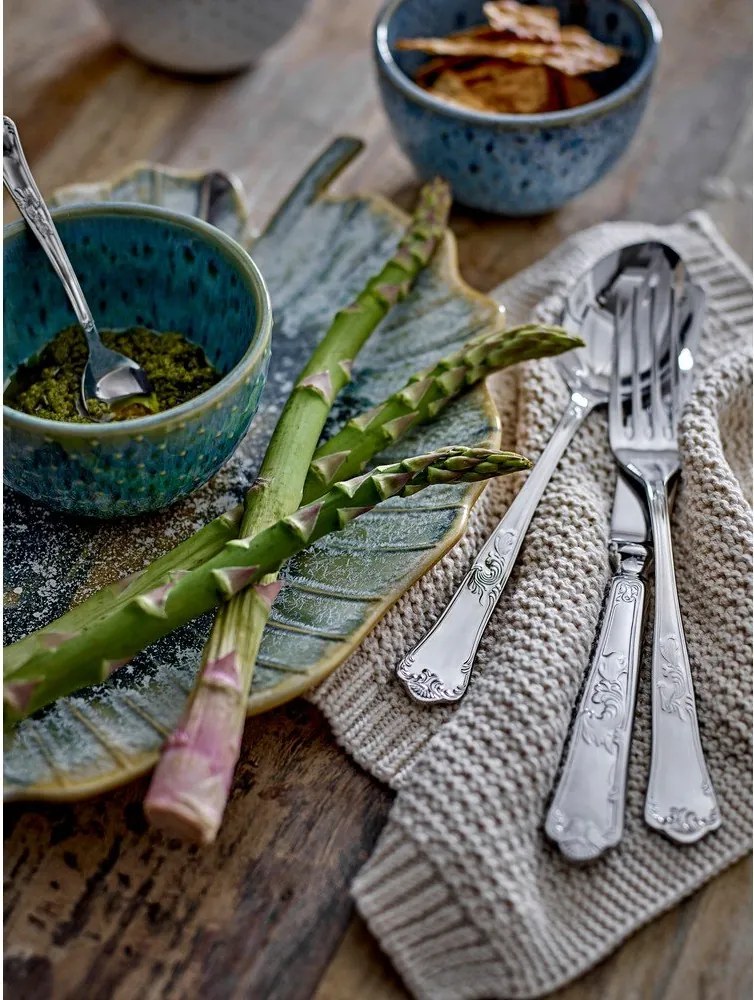 Sztućce ze stali nierdzewnej w kolorze srebra 16 szt. Tilly – Bloomingville