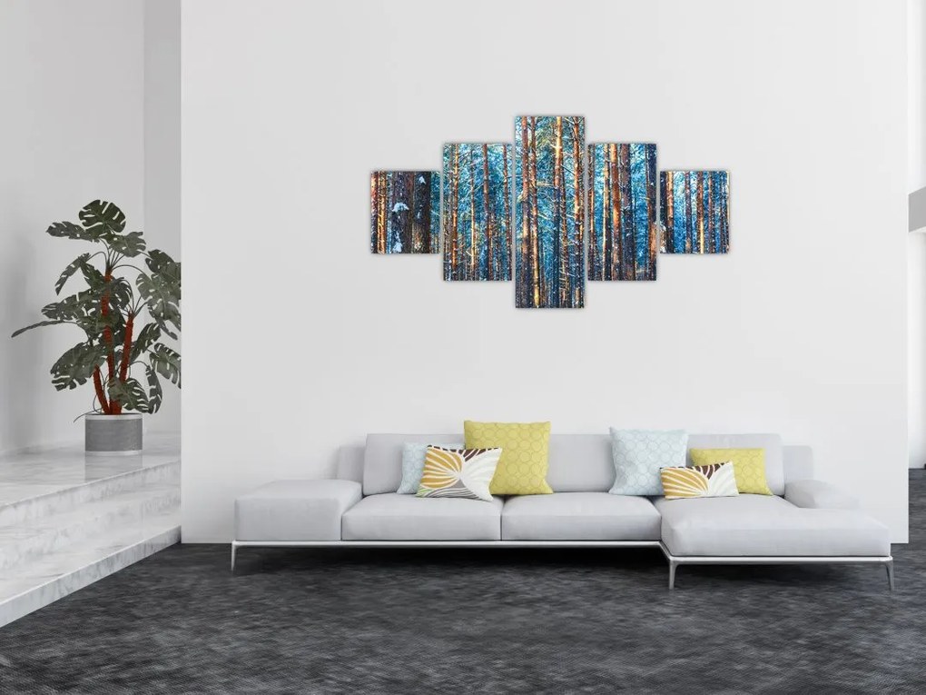 Obraz - Zimowy las (125x70 cm)