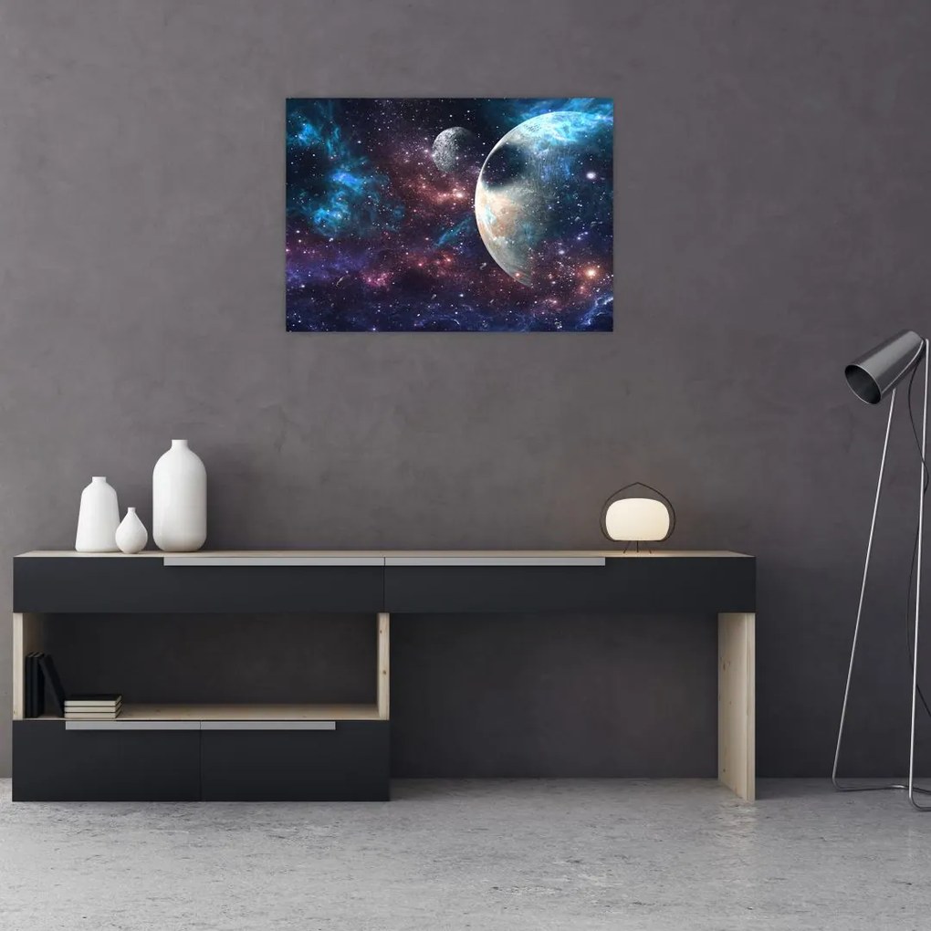 Obraz na szkle kosmosu (70x50 cm)