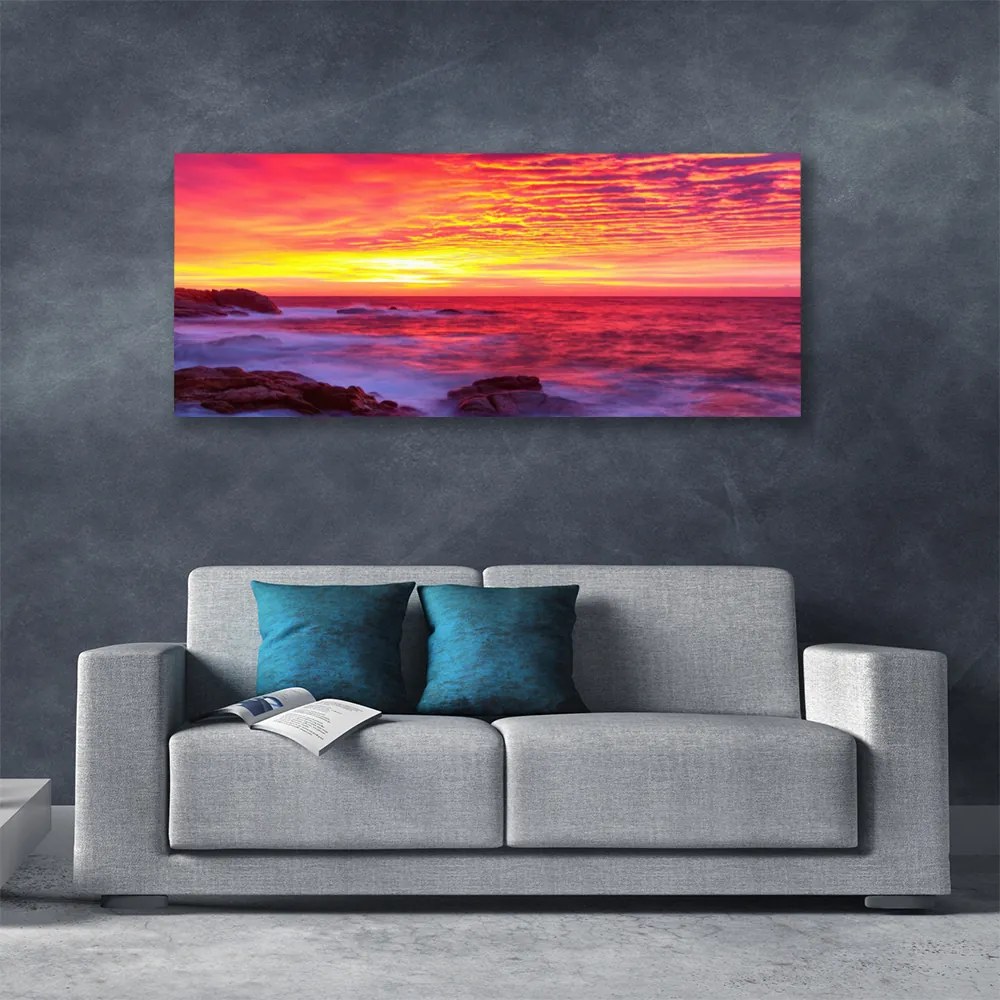 Zdjęcie na płótnie Abstrakcyjny Zachód Słońca