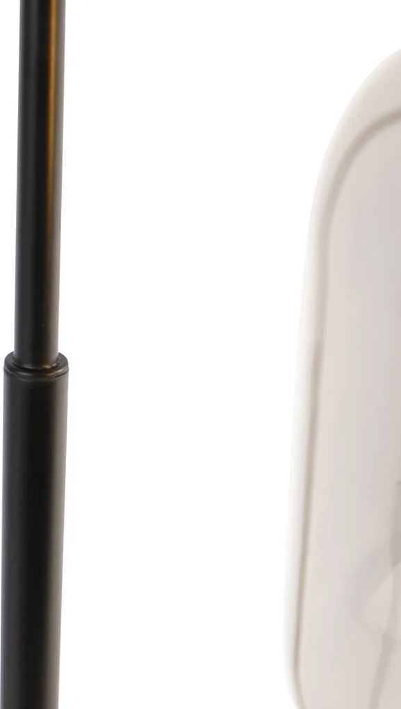 Inteligentna lampa stołowa czarna ze złotem i dymionym szkłem, w tym Wi-Fi A60 - Zuzanna