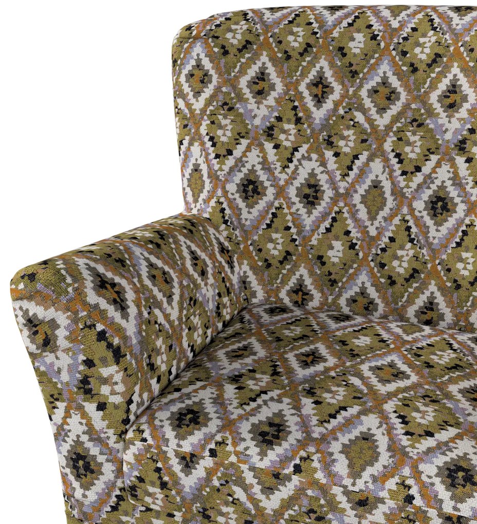 Pokrowiec na fotel Tomelilla wysoki z zakładkami