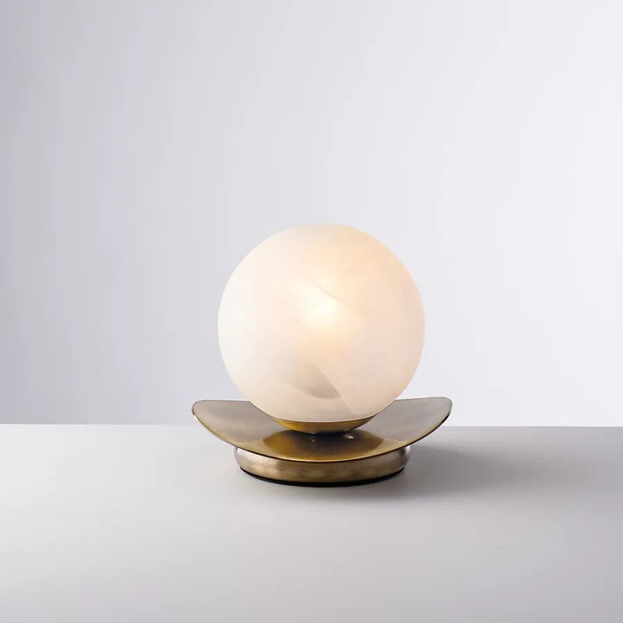 Selene - Lampa stołowa ze szczotkowanego, brązowego żelaza 1 lampa H.16 - Ø16 - BL281-LT-BRZ