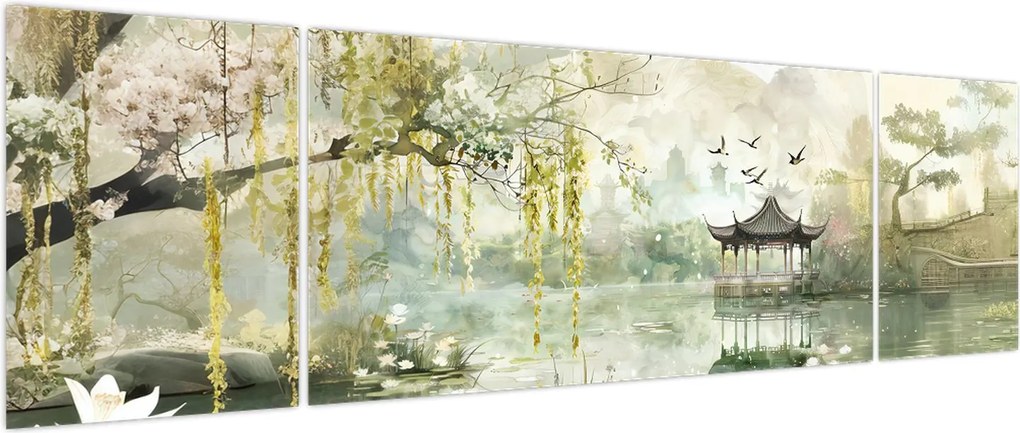 Obraz - Chińskie jezioro (170x50 cm)