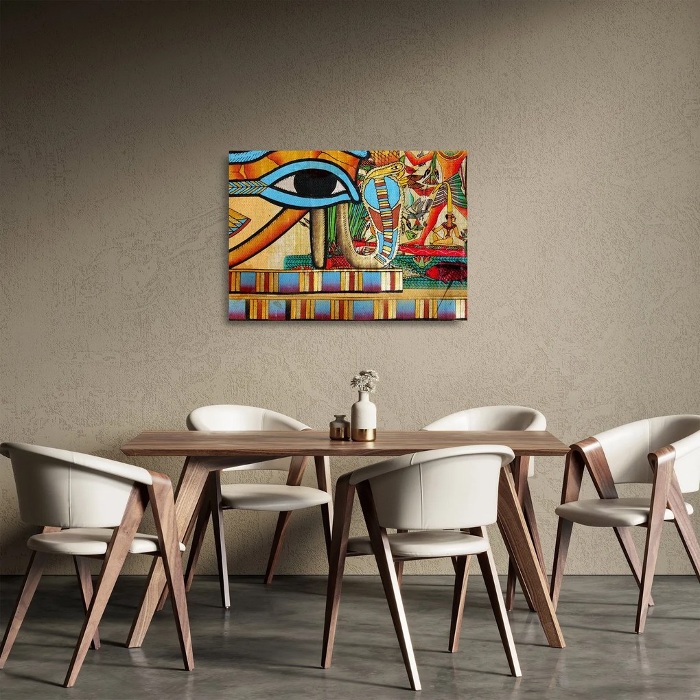 Obraz na szkle motywami egipskimi (70x50 cm)