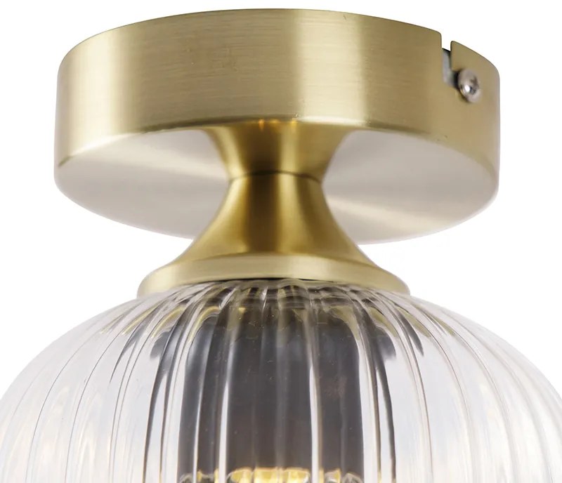Lampa sufitowa w stylu art deco mosiądz - Banci ArtDeco Oswietlenie wewnetrzne