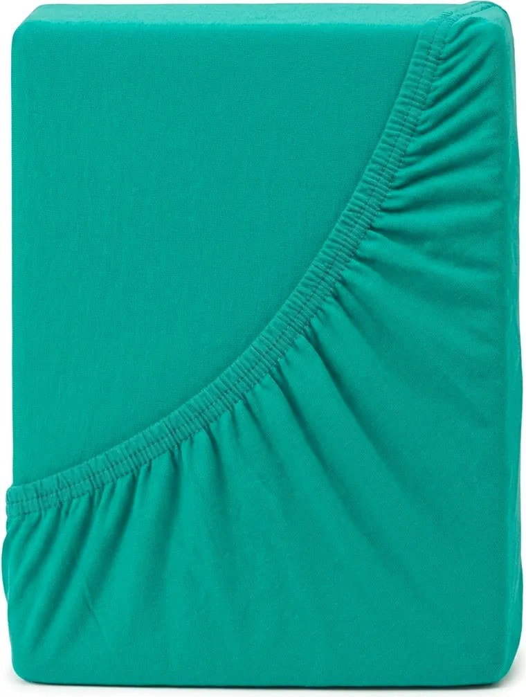 4Home prześcieradło jersey Ideal zielony turkus, 70 x 140 cm