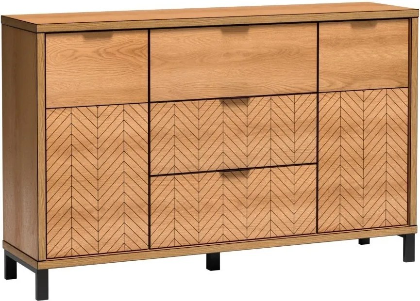 Komoda CARINI 158 cm do Salonu Sypialni Dąb