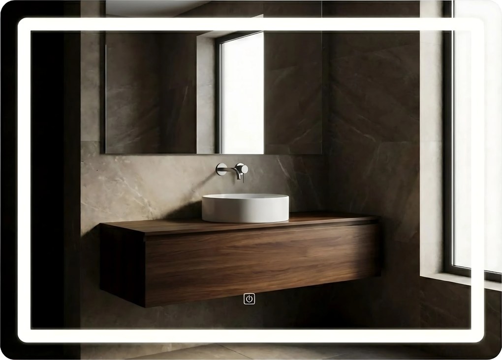 LUSTRO ŚCIENNE LED 80x60cm P10407