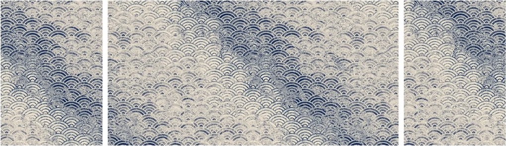 Obraz - Wzór fali (170x50 cm)