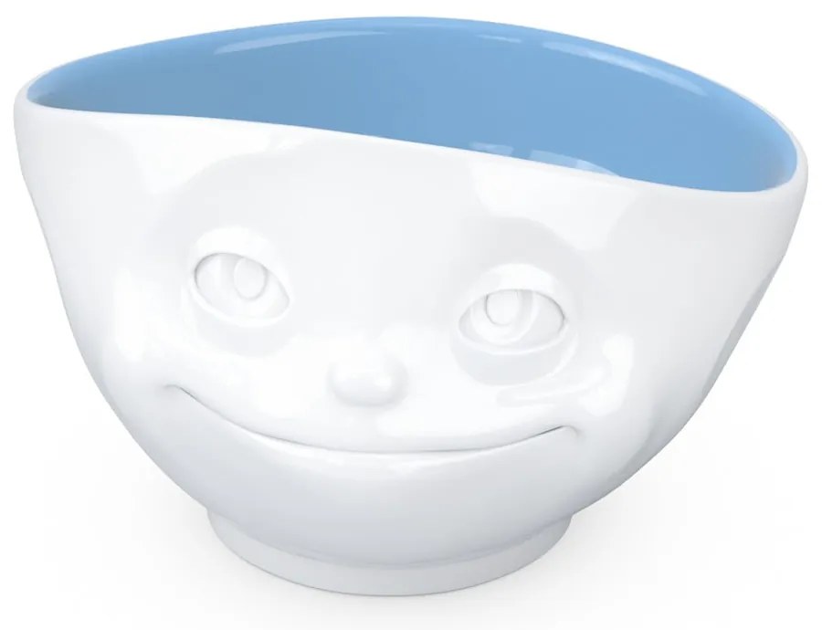 Biało-niebieska porcelanowa zakochana miska 58products