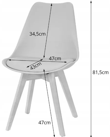 Zestaw do jadalni 1+4, stół KAMI 80x80 biały + krzesło BALI MARK czarne