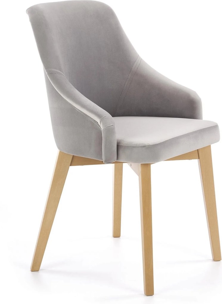 Tapicerowane krzesło do jadalni na drewnianych nogach Toledo 2 Halmar