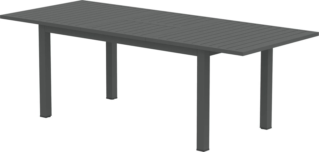 Outsunny Rozszerzany Stół Ogrodowy z Aluminium 160/220x90 cm Odporny na Warunki Atmosferyczne, Szary