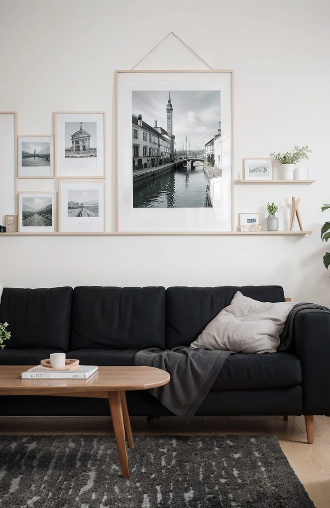 Dywan nowoczesny Alma Pasy ciemne szare 160 cm x 220 cm