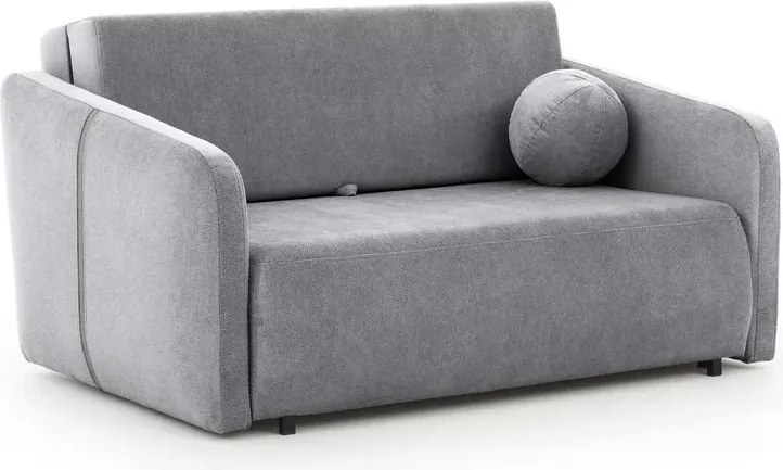 Sofa Zeldia 155 z funkcją spania - szary szenil hydrofobowy Spring 1102