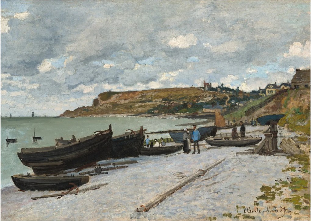 Obraz na szkle - Claude Monet, Sainte Adresse, reprodukcje (70x50 cm)