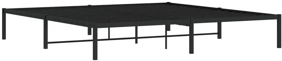 Czarne loftowe łóżko małżeńskie 200x200 cm K0-T66