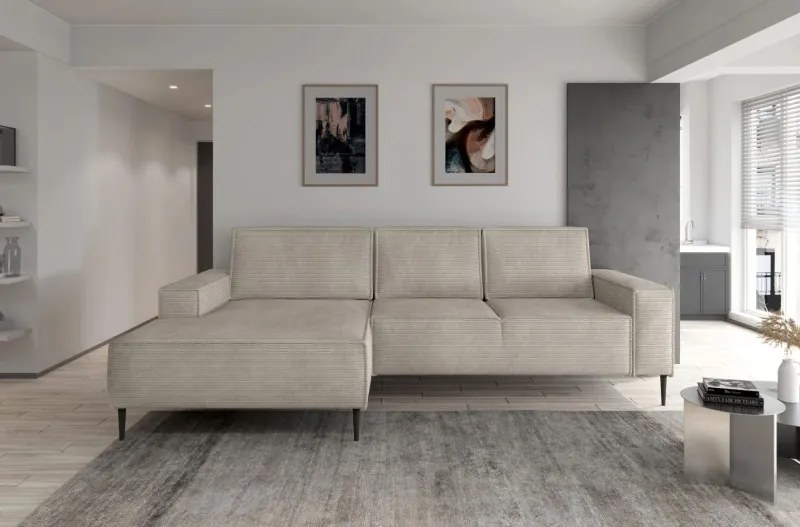 Narożnik MATANO układ L Prawostronny z funkcją spania i pojemnikiem w tkaninie POSO WERSAL