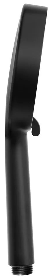 Plastikowa słuchawka prysznicowa w kolorze matowej czerni ø 12 cm Softwater – Wenko