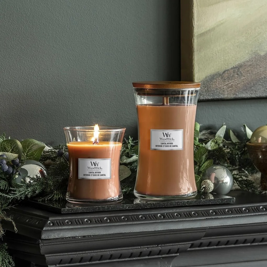 WoodWick Świeca zapachowa w dużym słoiku SantalMyrrh, 609 g