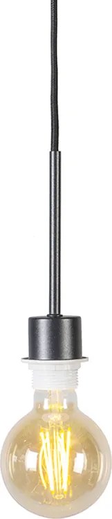 Lampa wisząca czarna z zielonym kloszem 50 cm - Combi 1