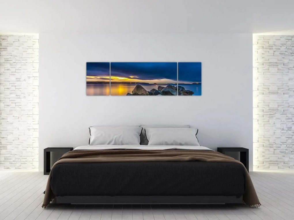 Obraz - Chmury nad wodą (170x50 cm)