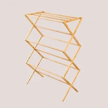 Składana Suszarka Na Pranie Z Bambusa Dalton Bambus - Sklum