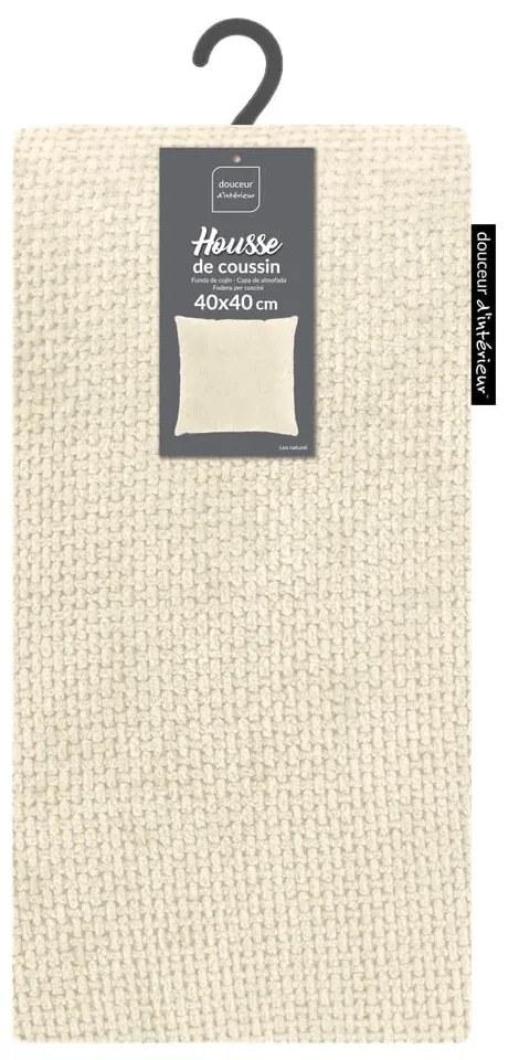 Poszewka na poduszkę z szenilu 40x40 cm Leo – douceur d'intérieur