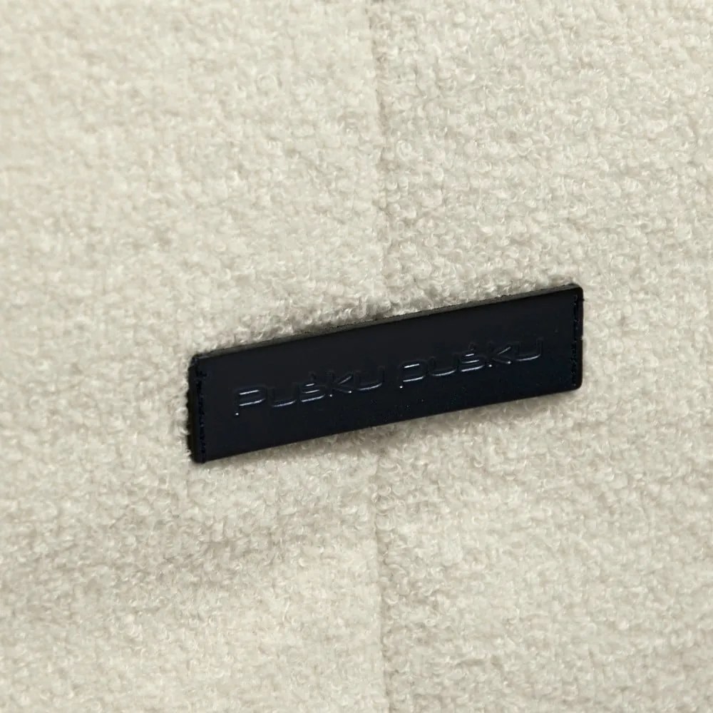 Brązowy worek do siedzenia z materiału bouclé Sofa Tube 190 – SLOWDOWN