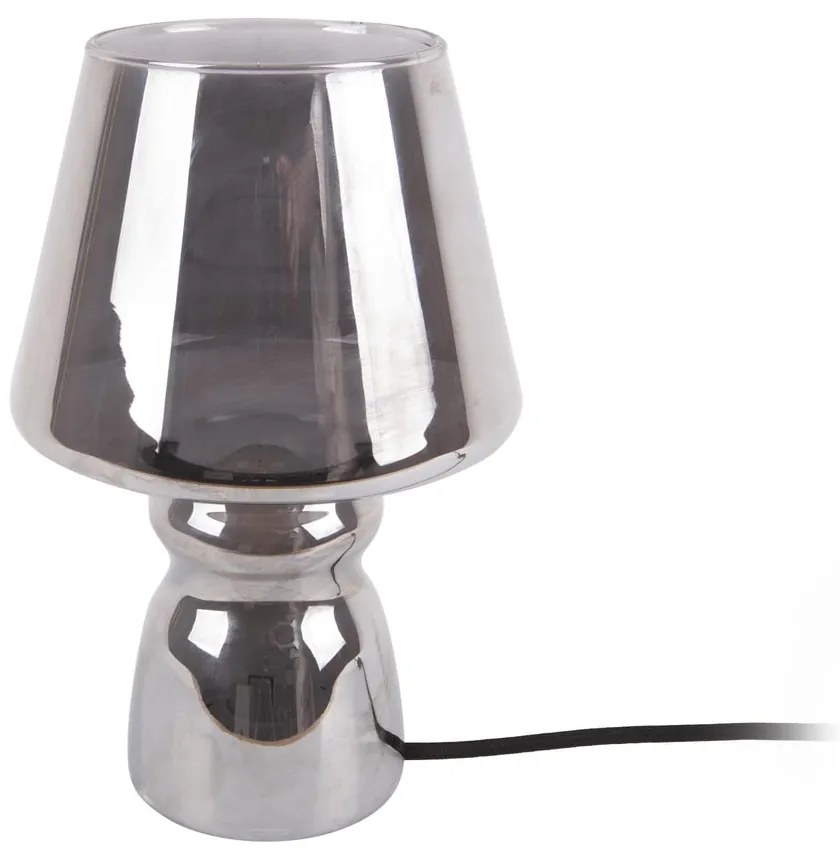 Szara szklana lampa stołowa Leitmotiv Classic Glass, ø 16 cm