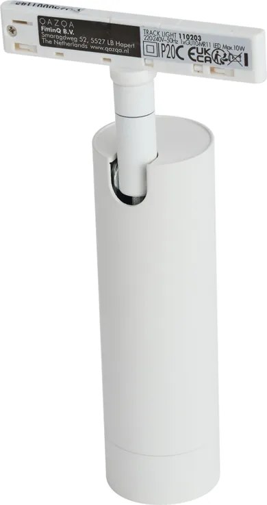 Nowoczesny biały reflektor do systemu szynowego 1-fazowego GU10 35mm - Slimline Uzzy