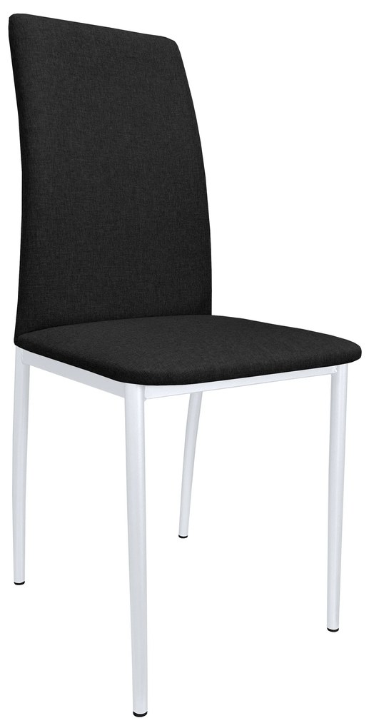 Krzesło tapicerowane ALAN stelaż biały Sawana 14