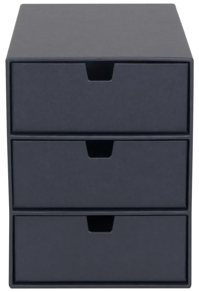 Ciemnoszary organizer z 3 szufladkami Bigso Box of Sweden Ingrid