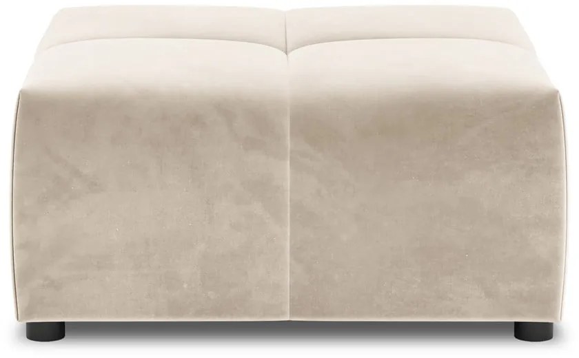 Beżowy moduł aksamitnej sofy Rome Velvet – Cosmopolitan Design