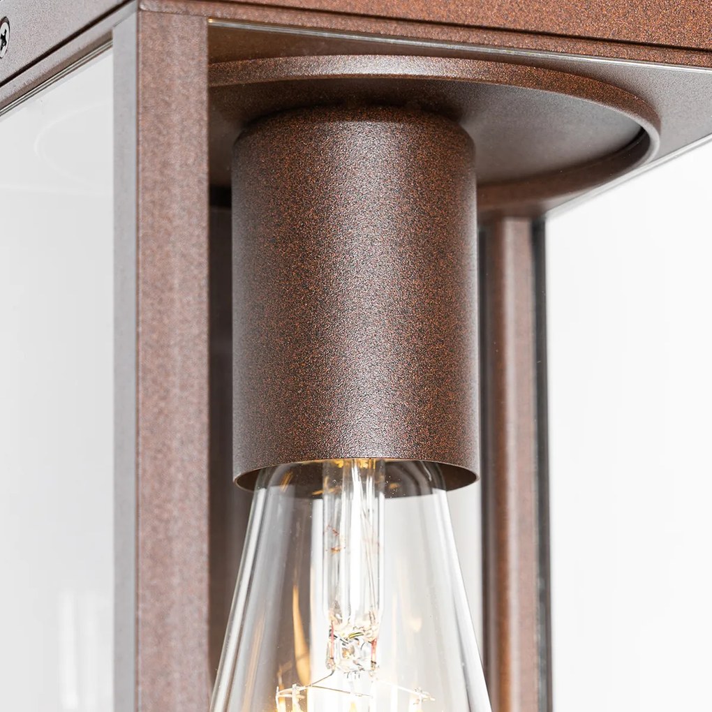 Zewnetrzna Inteligentny Kinkiet / Lampa scienna zewnętrzny rdzawobrązowy IP44 z WiFi ST64 - CharloisPrzemysłowy Oswietlenie zewnetrzne