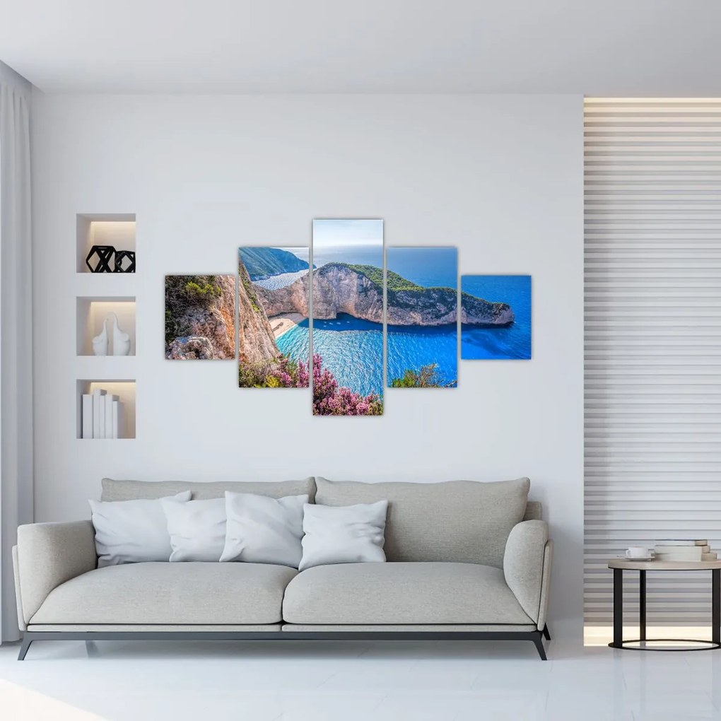 Obraz - Plaża Navagio, Grecja (125x70 cm)