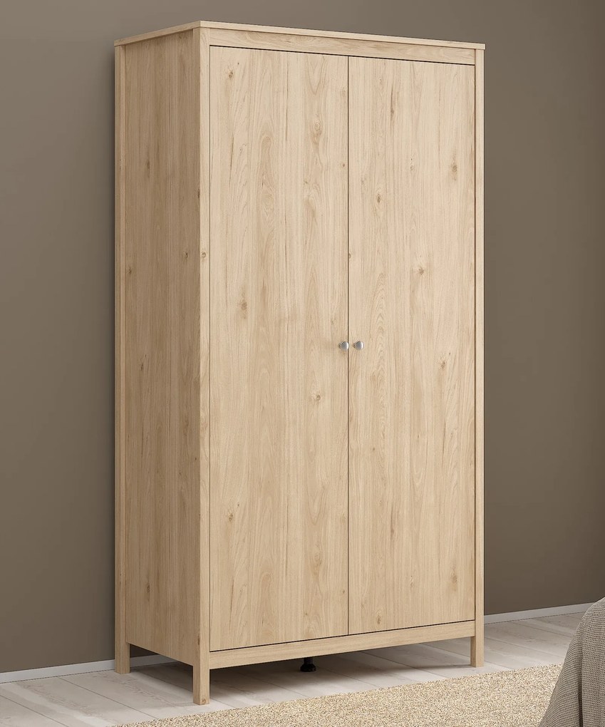 Dwudrzwiowa szafa ubraniowa Madrid 2D, jackson hickory