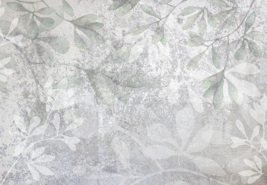 Fototapeta - Liście na ścianie (196x136 cm)