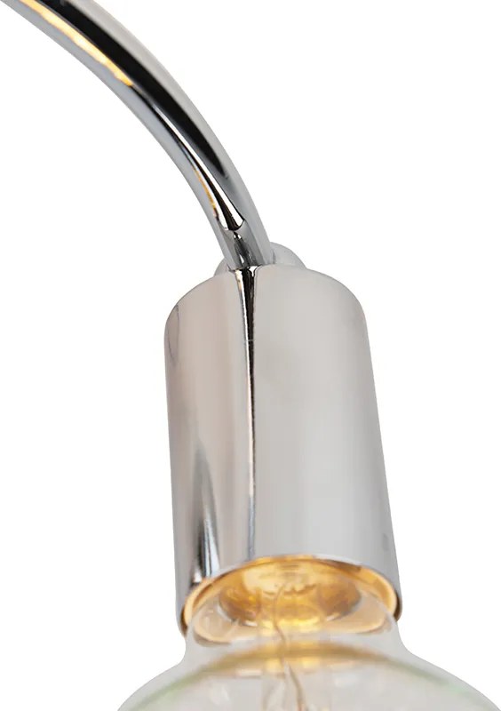 Lampa sufitowa art deco chrom 4-światłowa - Facil