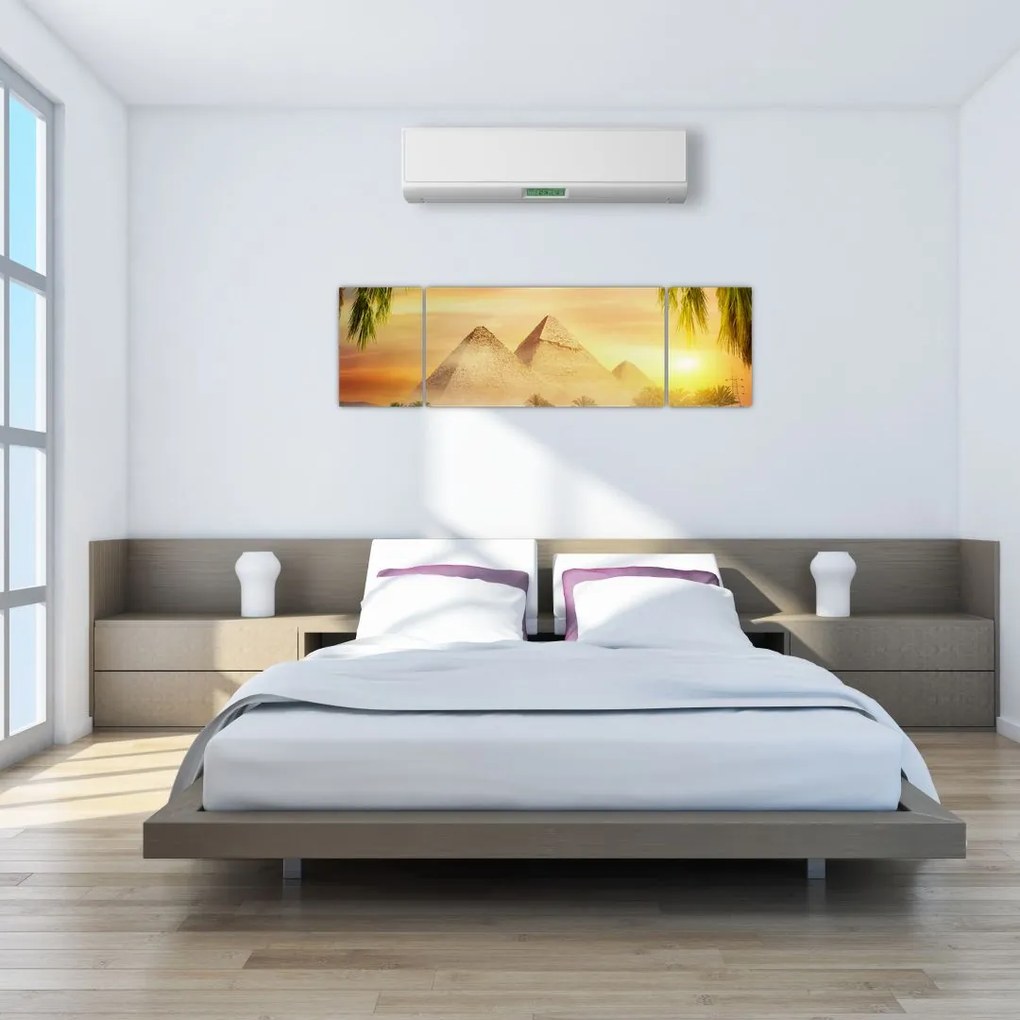 Obraz - Piramidy (170x50 cm)