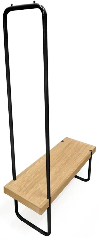 Zestaw ławki i wieszaka ze stalową konstrukcją Woodman Ben