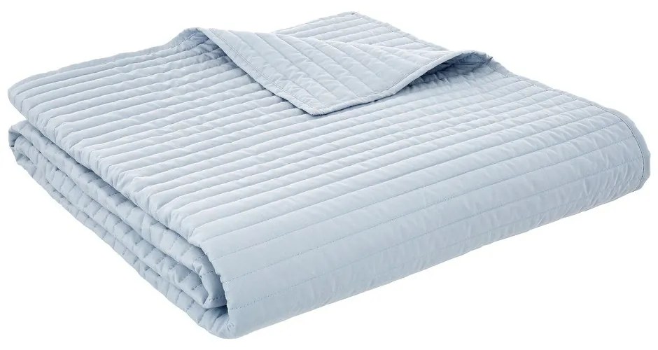 Niebieska narzuta pikowana 230x220 cm Quilted Lines – Bianca