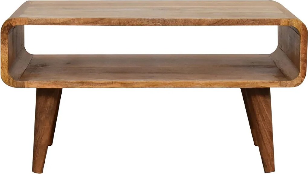 Otwarty mebel pod telewizor Artisan Furniture, wykończenie dębowe, 1 otwarta półka, jasnobrązowy