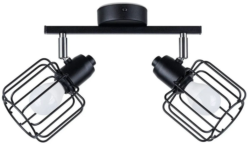 Czarny nowoczesny druciany plafon - A150 T1-G25