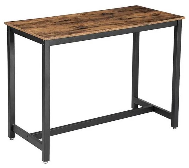 Stolik barowy BARTIS brązowy/czarny