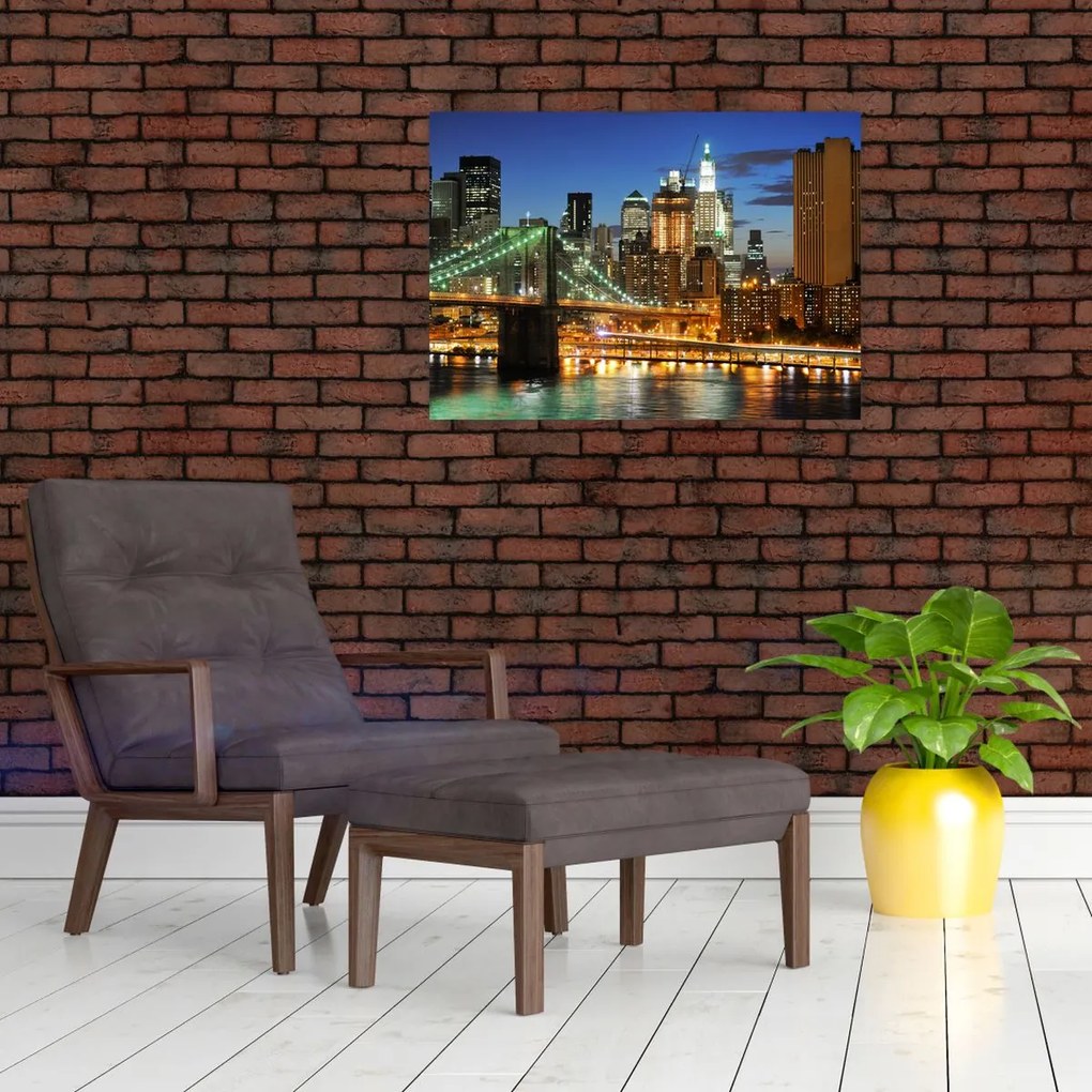 Obraz - Most z Nowym Jorkiem (70x50 cm)