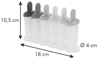 Tescoma Mini foremki do lodów BAMBINI 6 szt., , S