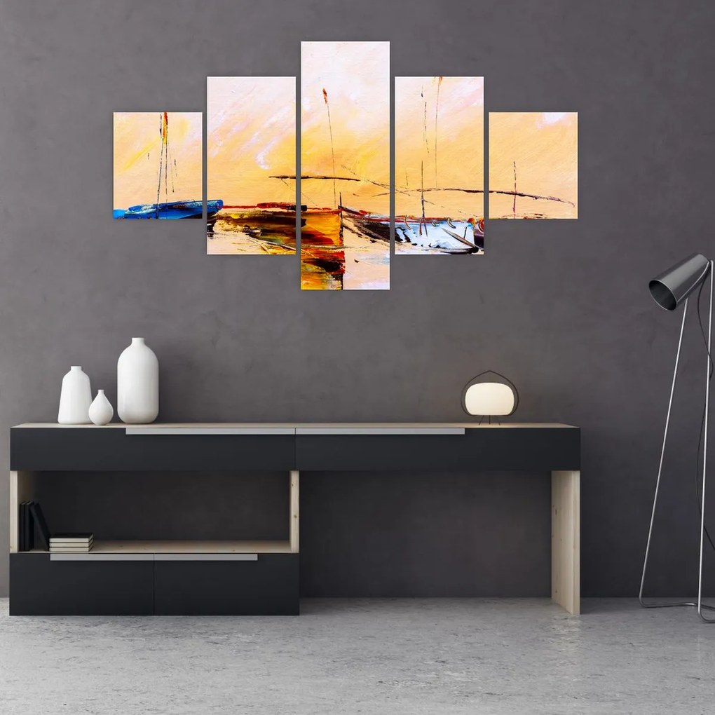 Obraz - Obraz statku (125x70 cm)